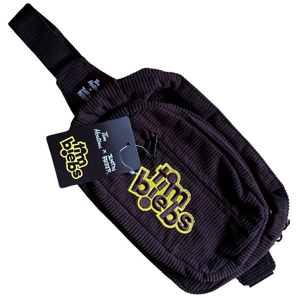 Tim Hortons Other - Tim Hortons Justin Bieber TimBiebs Fanny Pack Corduroy Brown NWT